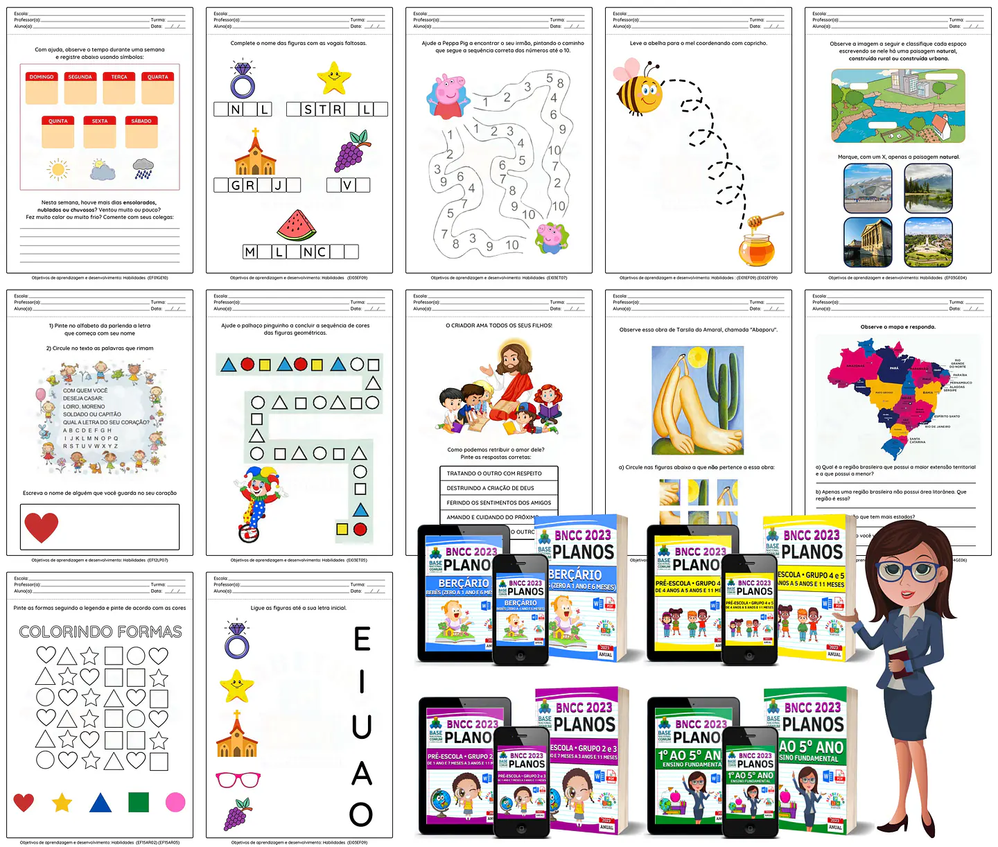 Planos de Aulas Planejamento Educação Infantil 2023 BNCC 11