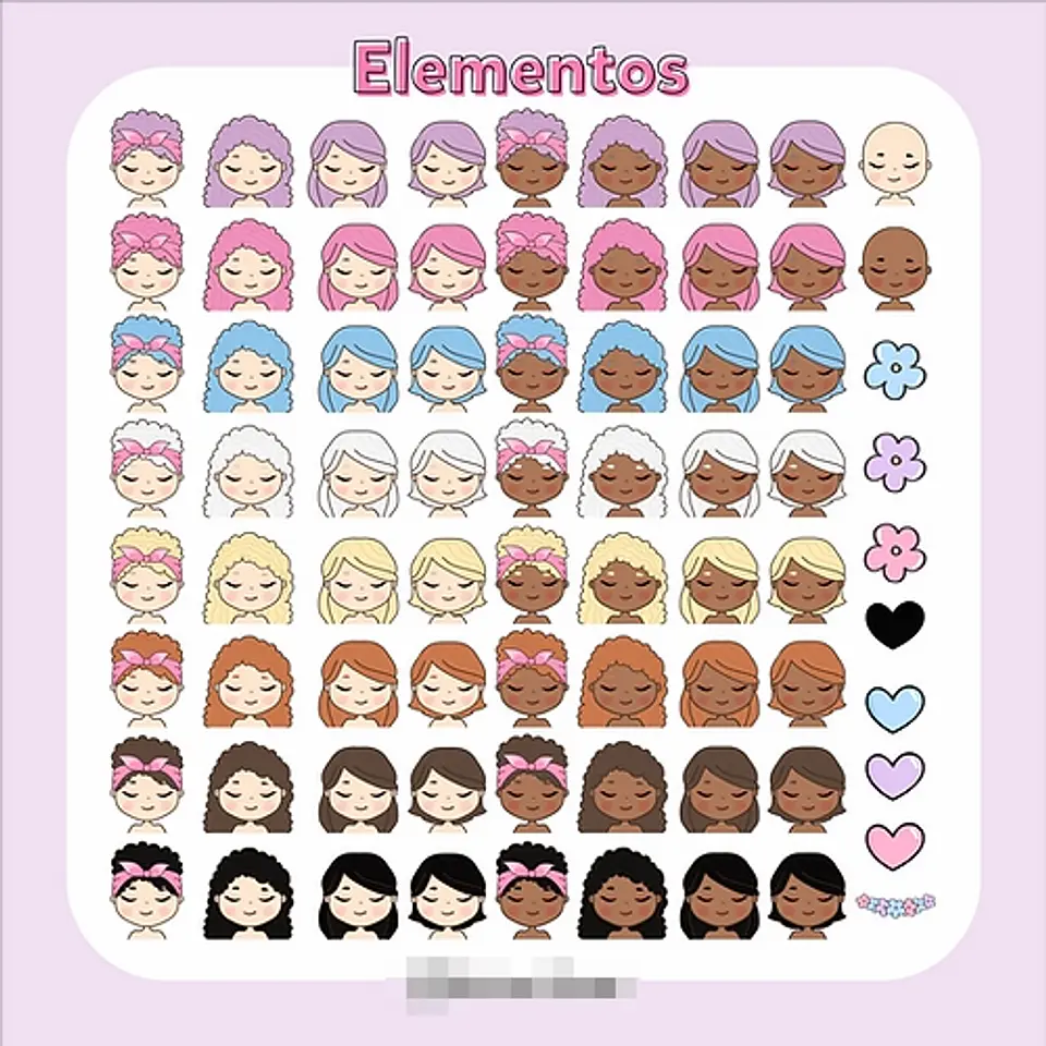 Kit Digital Dia das Mulheres Mimos em Png 2