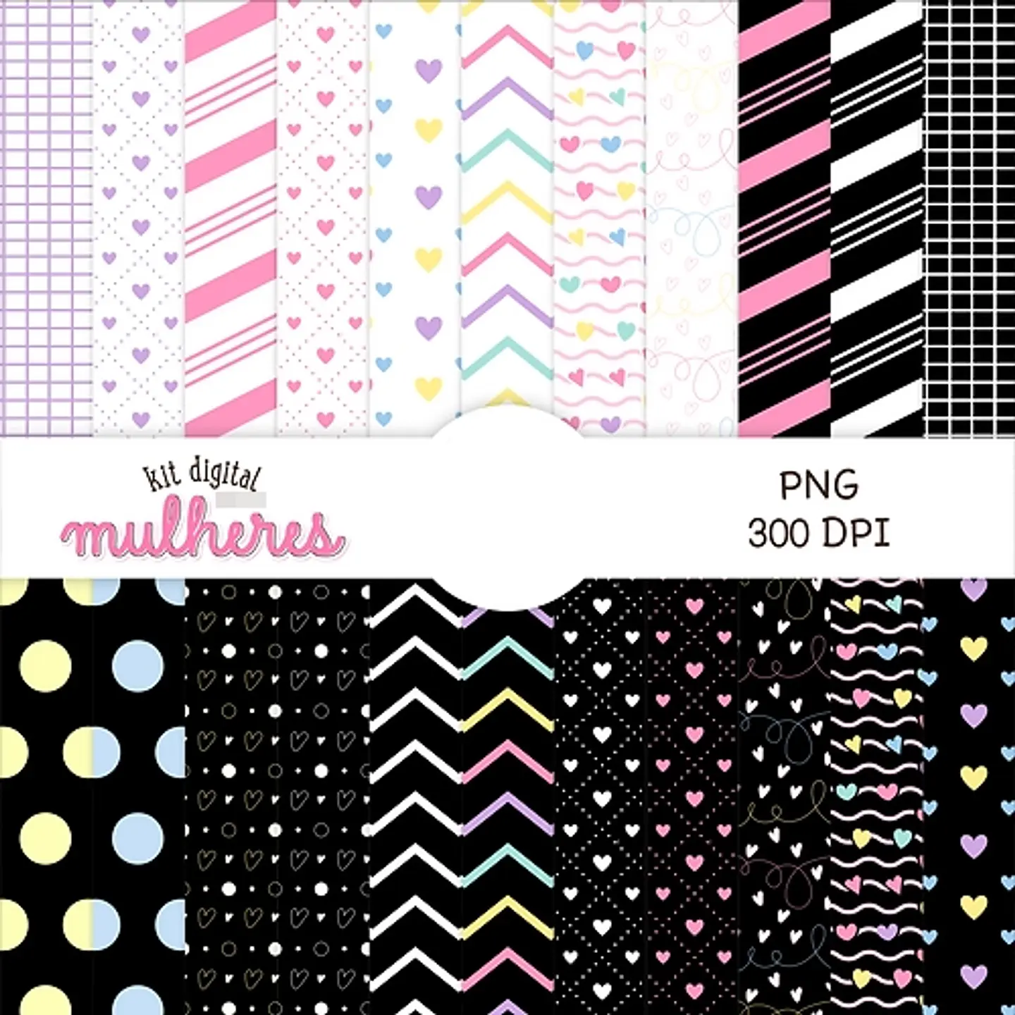 Kit Digital Dia das Mulheres Kit 1 em Png  4