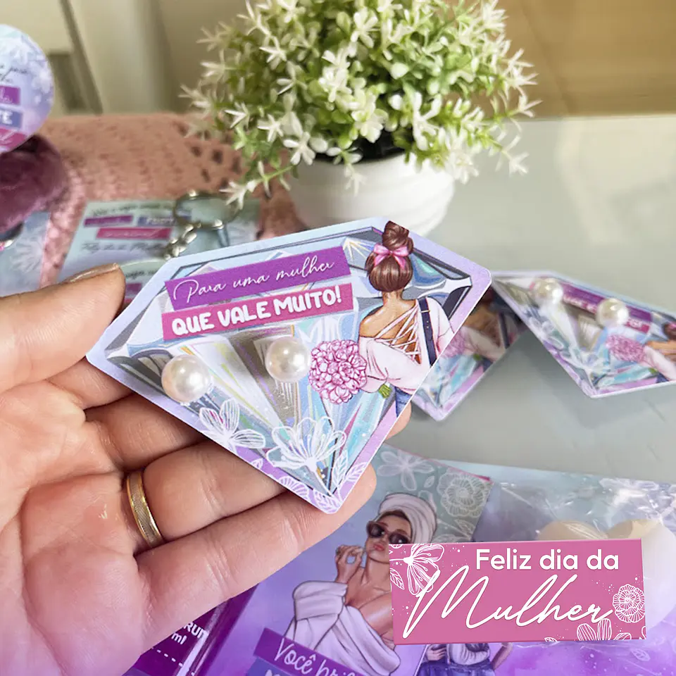 Kit Digital Dia das Mulheres Mimos Modelo 2 em Png  3
