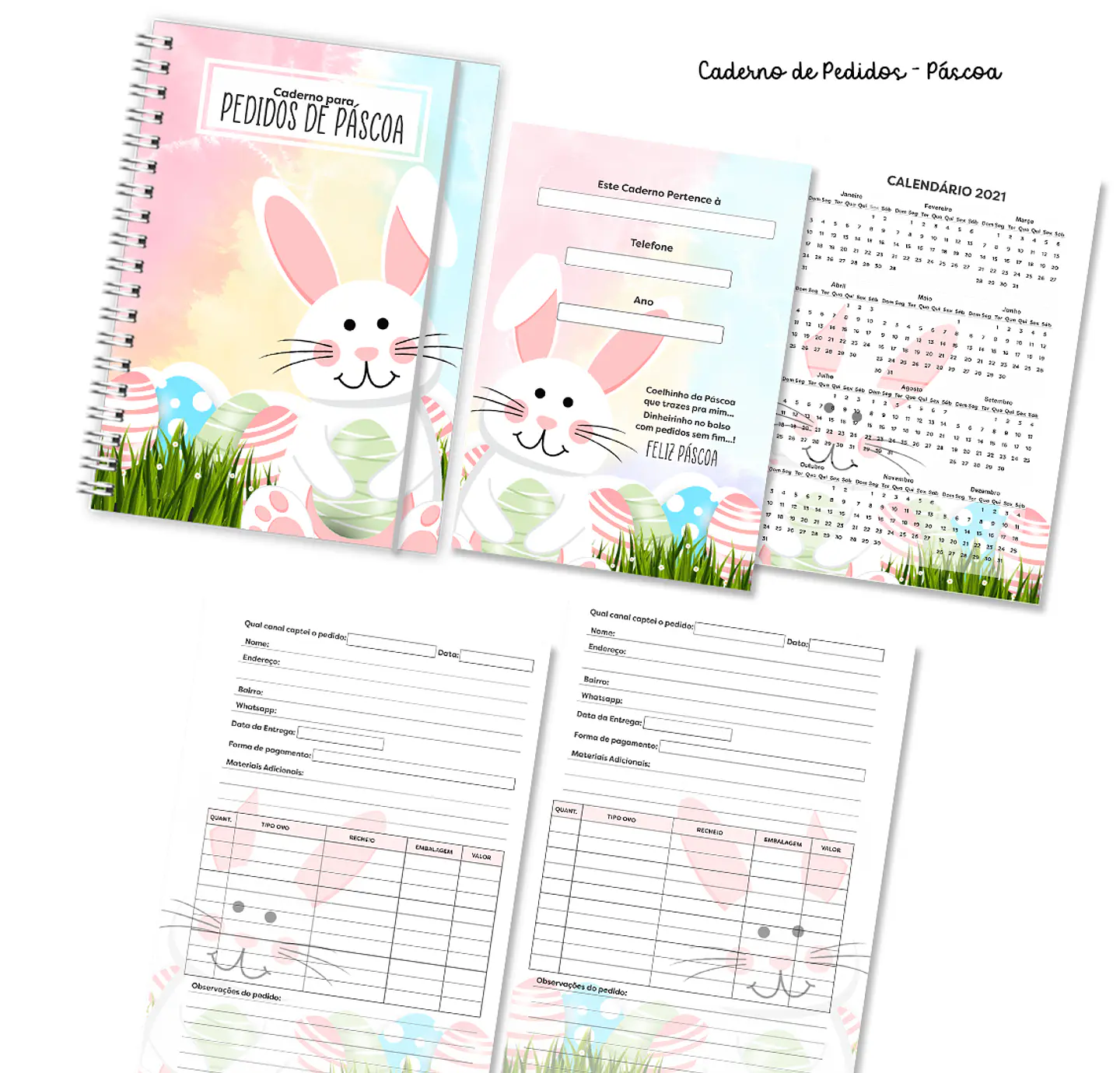 Arquivos Caderno de Pedidos e Receitas Pascoa em Pdf 13