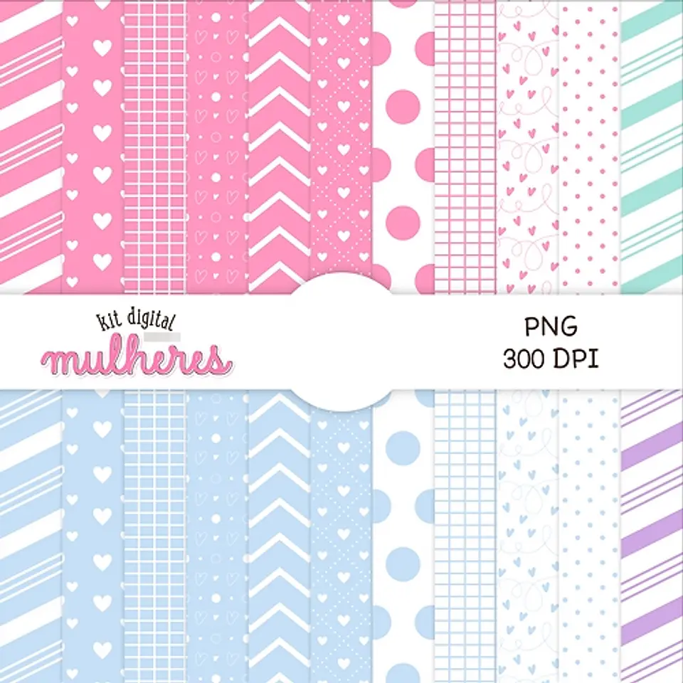 Kit Digital Dia das Mulheres Kit 1 em Png  10