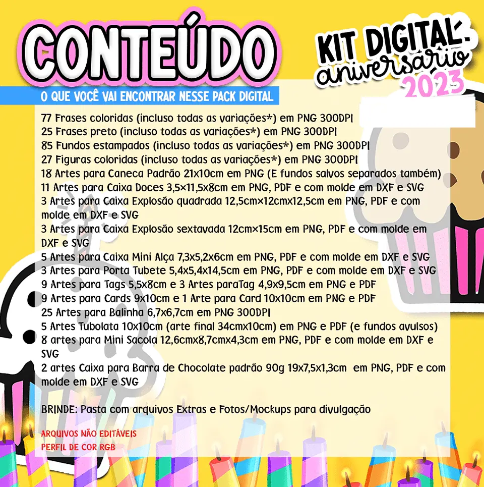 Kit Digital Aniversário 2023  2