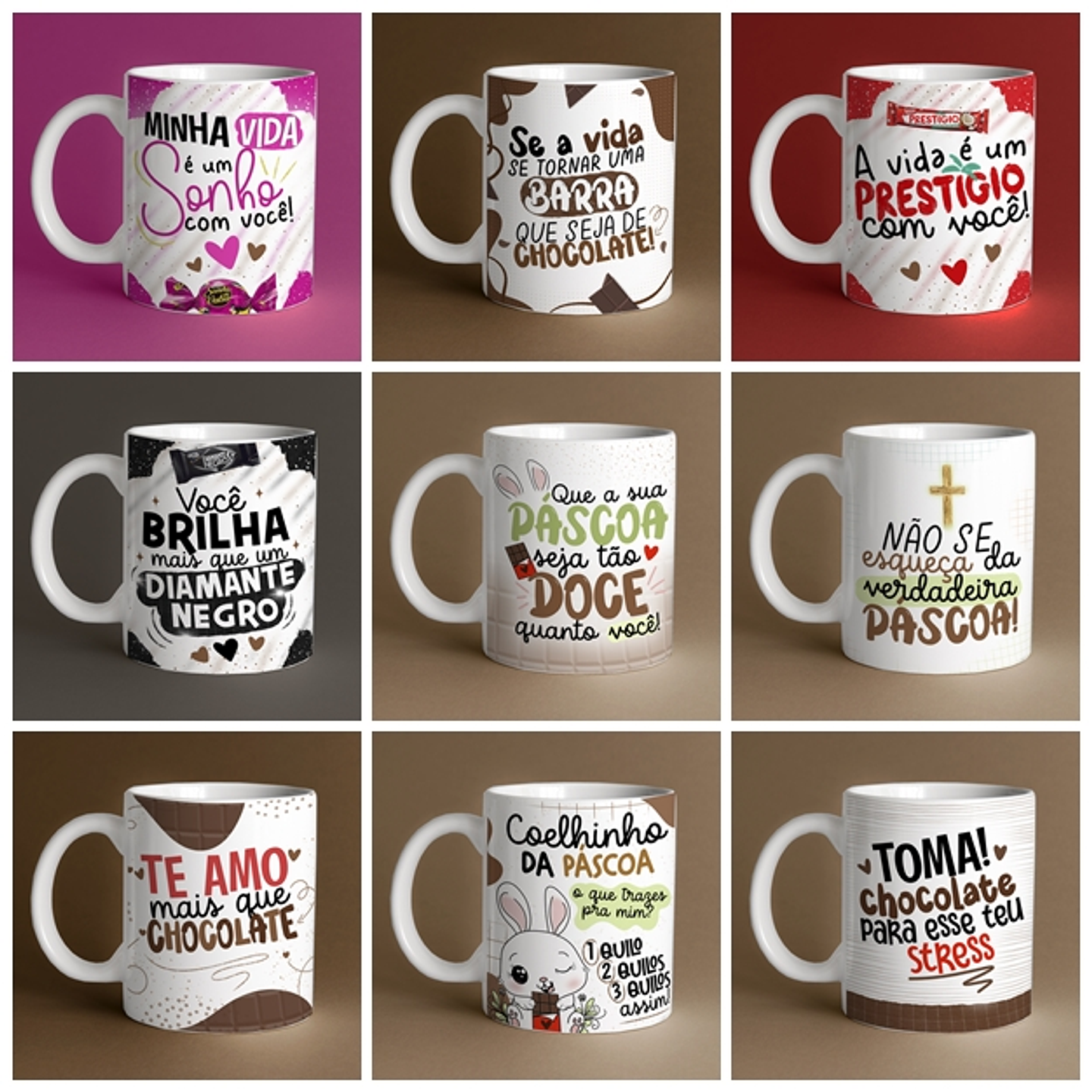 26 Artes para Caneca Páscoa Flork Arquivos em Jpg  2