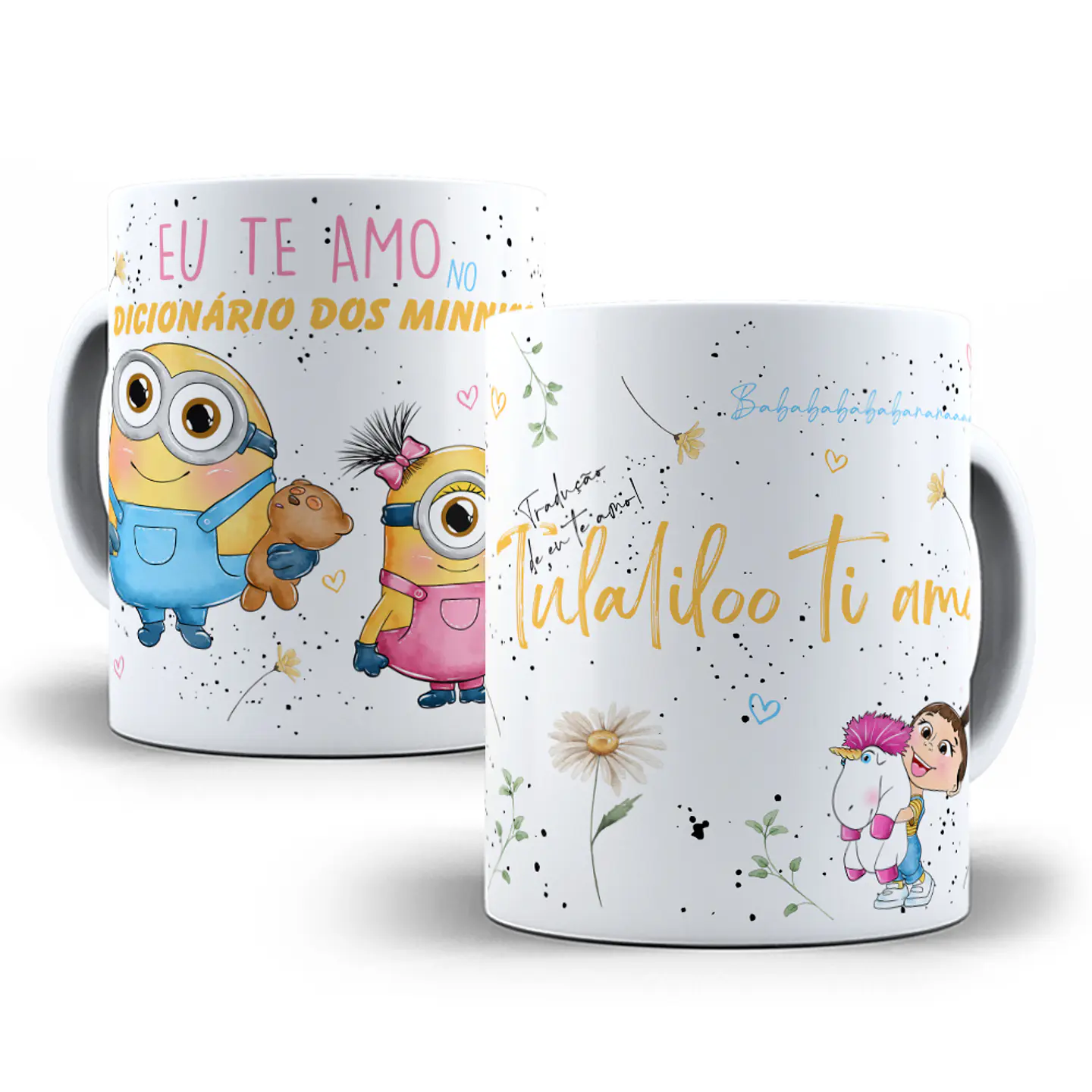 7 Artes Caneca Minions Editável em Corel Draw 2