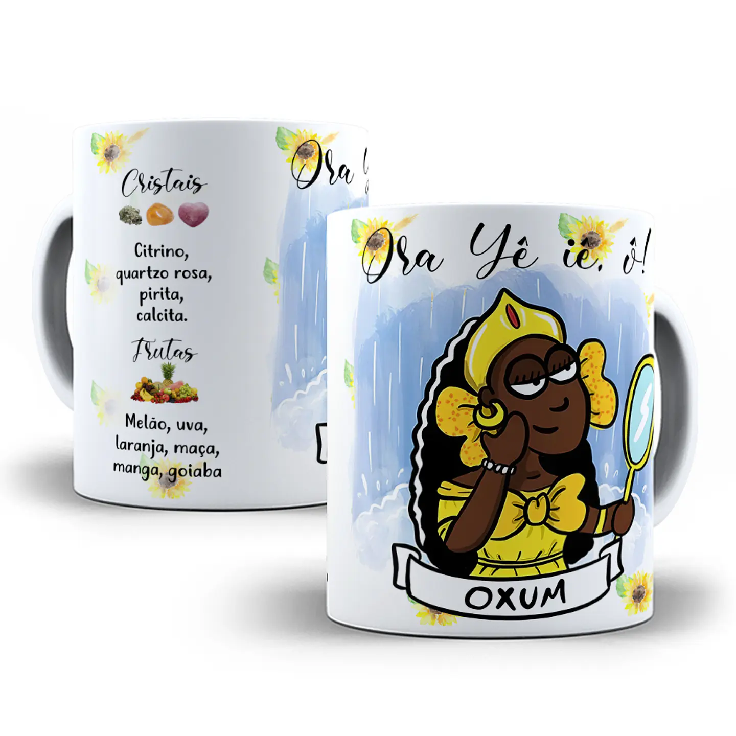 24 Artes Caneca e Camisa Orixás Editável em Corel Draw 4