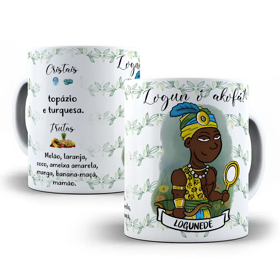 24 Artes Caneca e Camisa Orixás Editável em Corel Draw 6