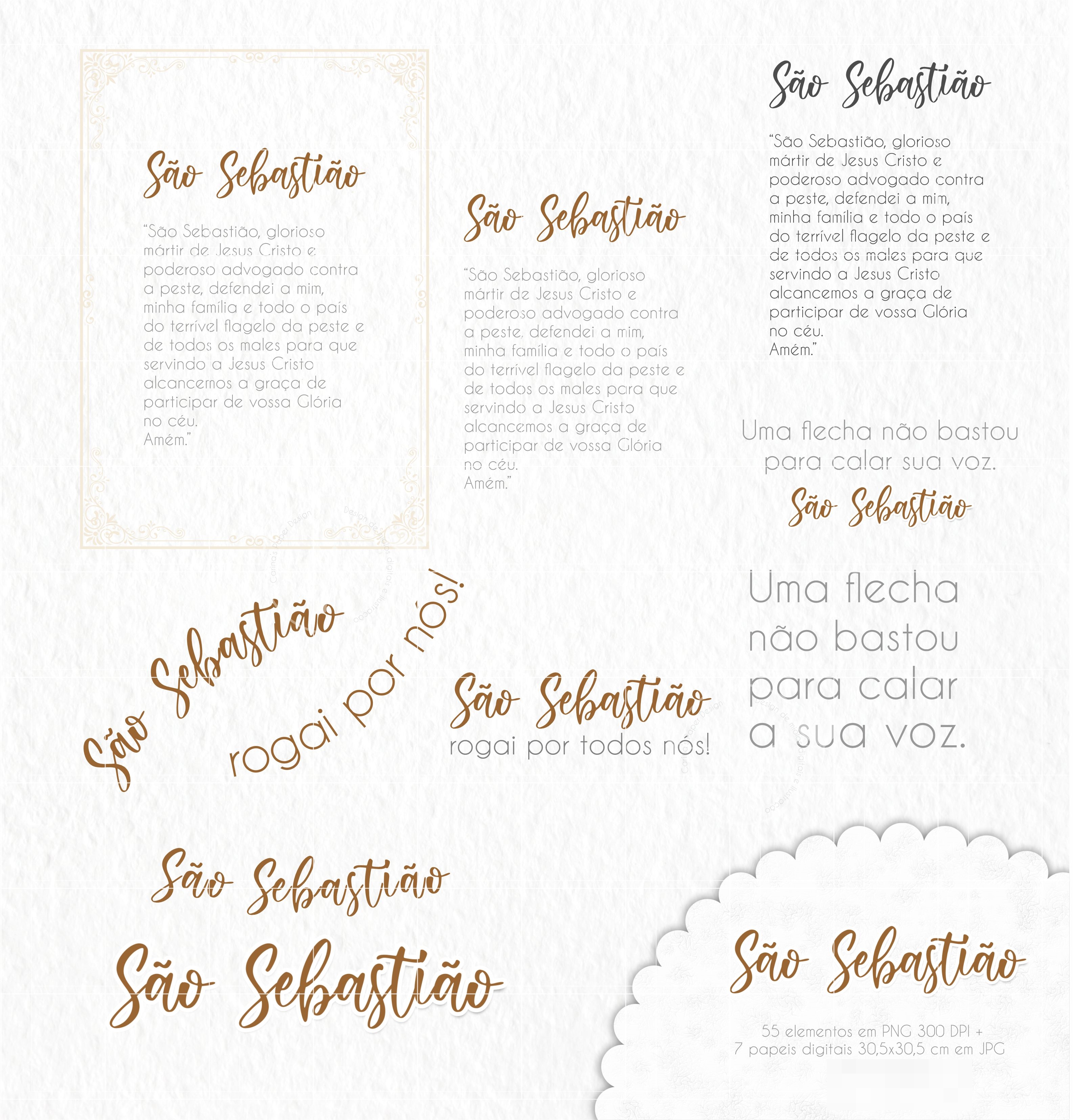 Kit Digital Santinhos Aquarelados V2 em Png  25