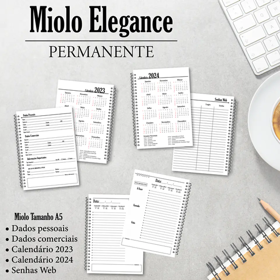 Arquivo Agenda Miolo Elegance Permanente em Pdf  1