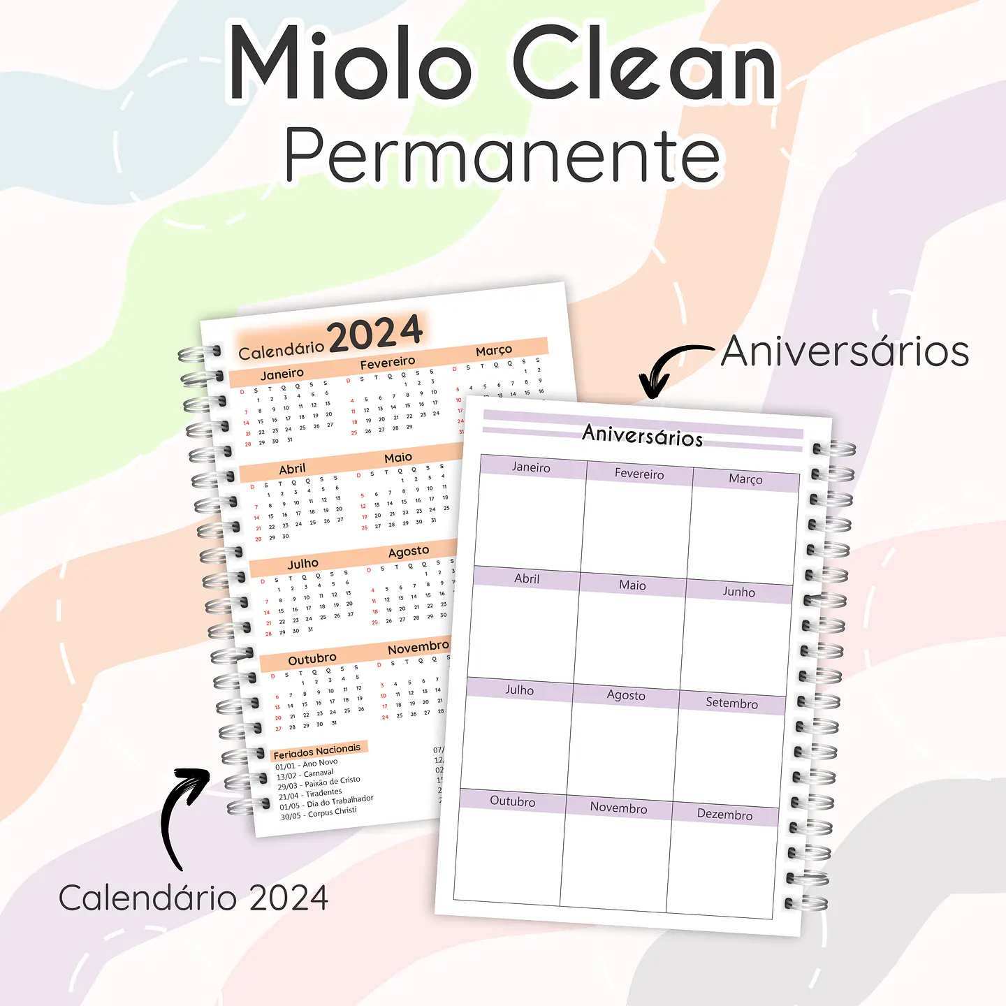 Arquivo Agenda Miolo Clean Permanente em Pdf 2