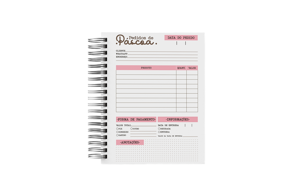 Arquivo Caderno de Pedidos Pascoa Delicada em Pdf 4