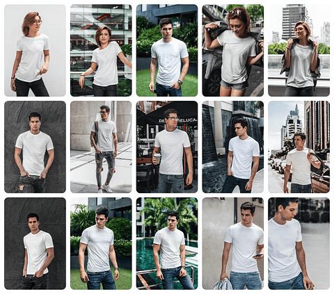 Mockups para Camisa em Photoshop
