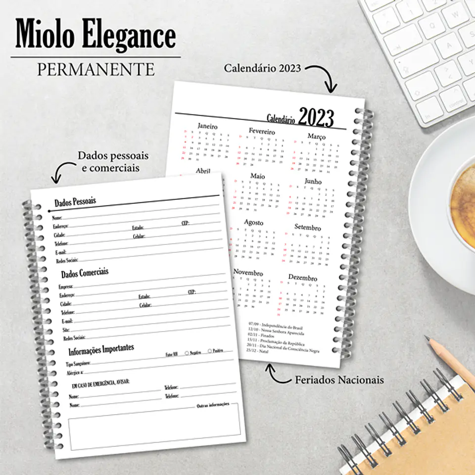 Arquivo Agenda Miolo Elegance Permanente em Pdf  3