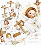 Kit Digital Pascoa Cristã Aquarela em Png - Thumbnail 1