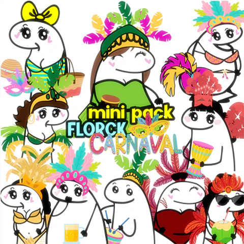 Kit Digital Flork Carnaval em Png