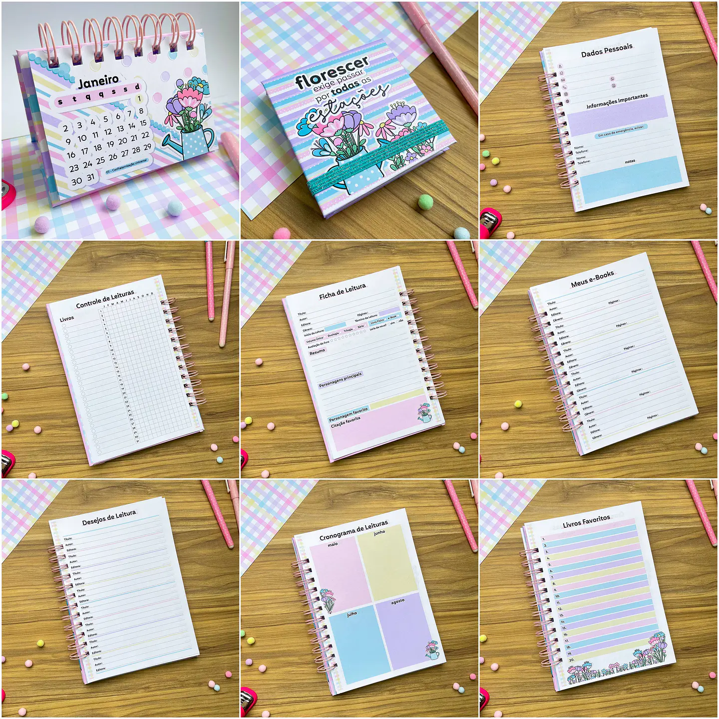 Kit Digital Florescer em Png 2