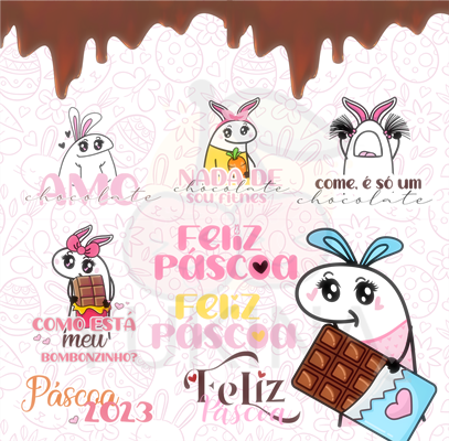 Kit Digital Flork Páscoa em Png  3