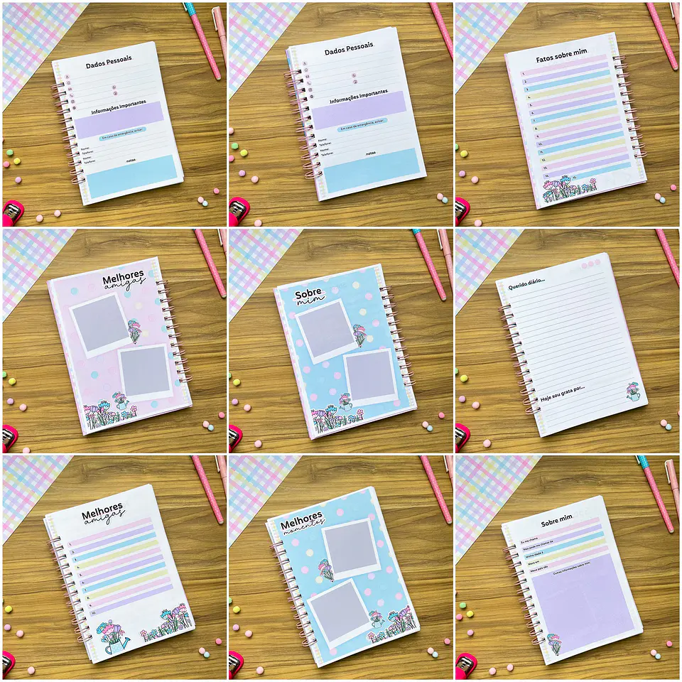 Kit Digital Florescer em Png 3