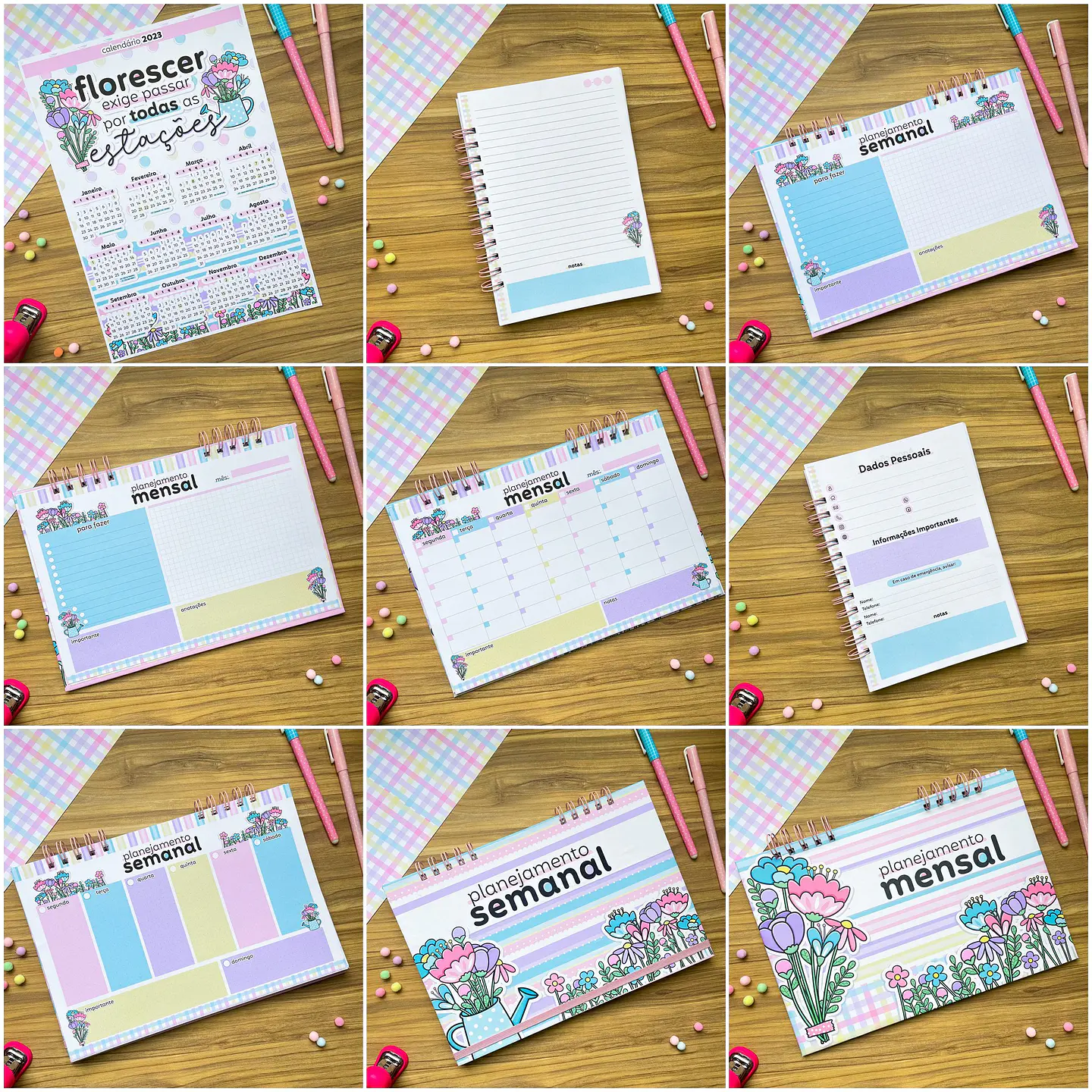 Kit Digital Florescer em Png 4