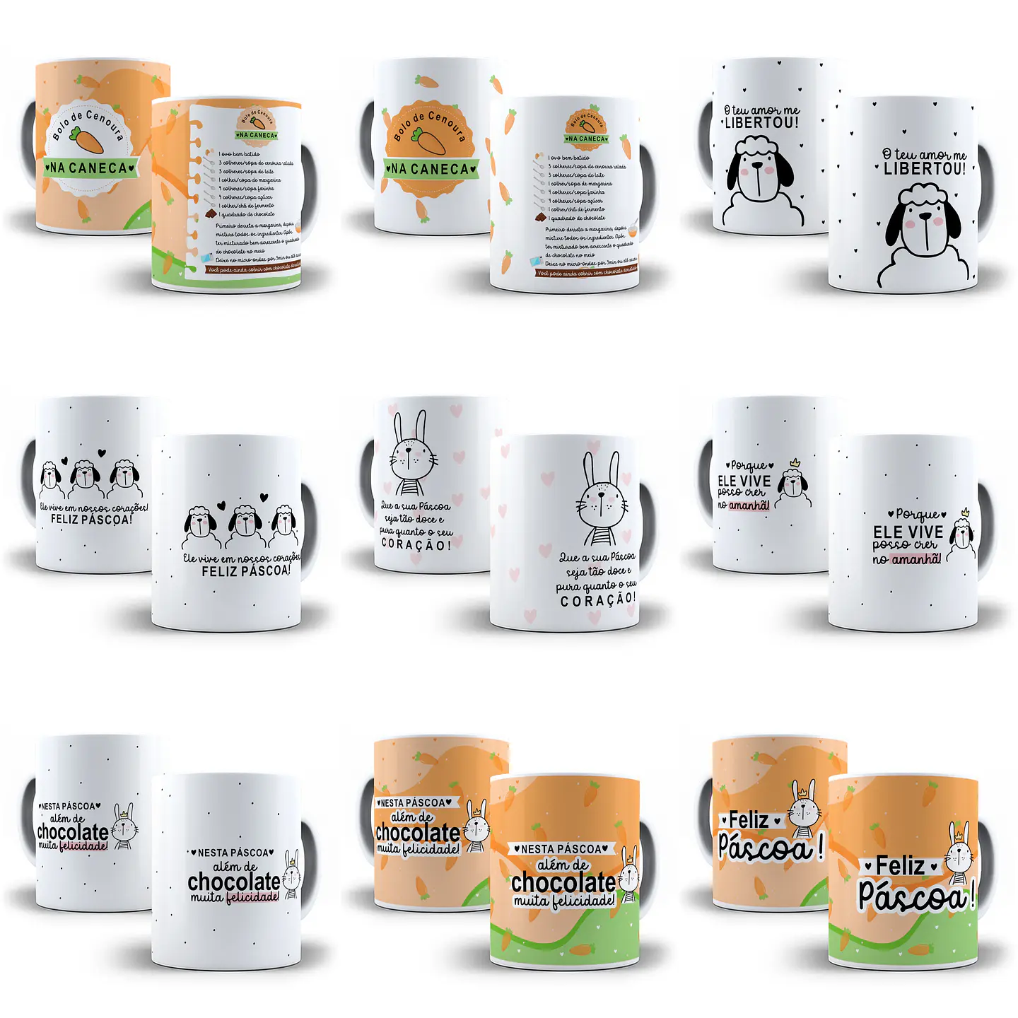 20 Artes para Caneca Páscoa em Jpg 1