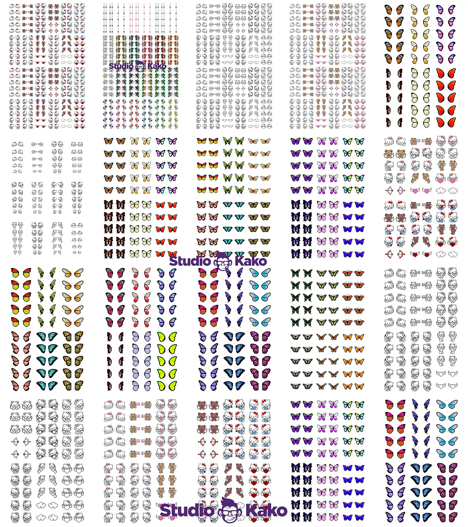 Arquivo para Impressão Adesivo de Unhas em Pdf 1