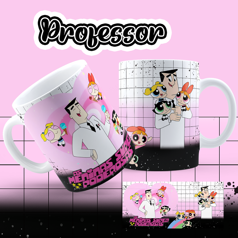 8 Artes para Caneca Meninas Super Poderosas Arquivos em Jpg  4