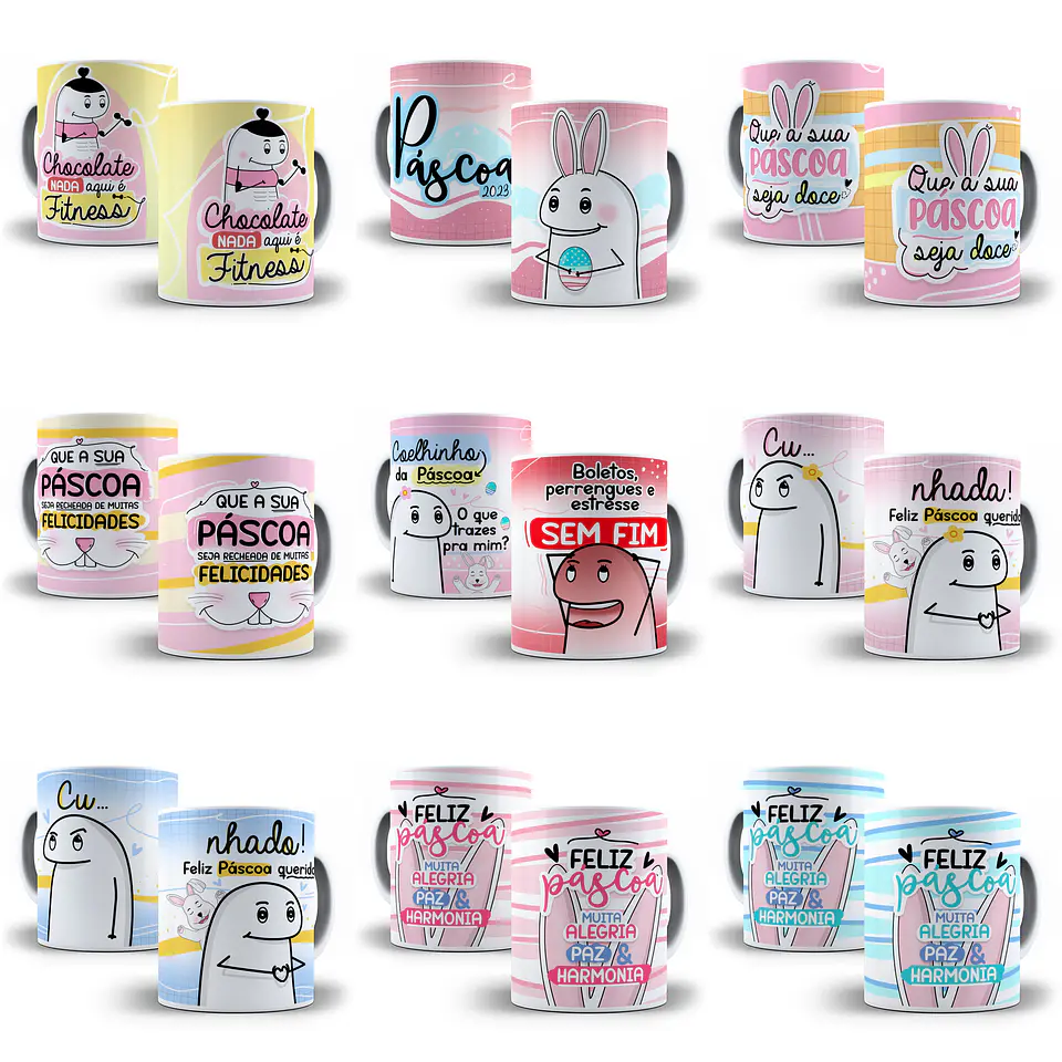 28 Artes para Caneca Páscoa Flork e Outros em Jpg  1