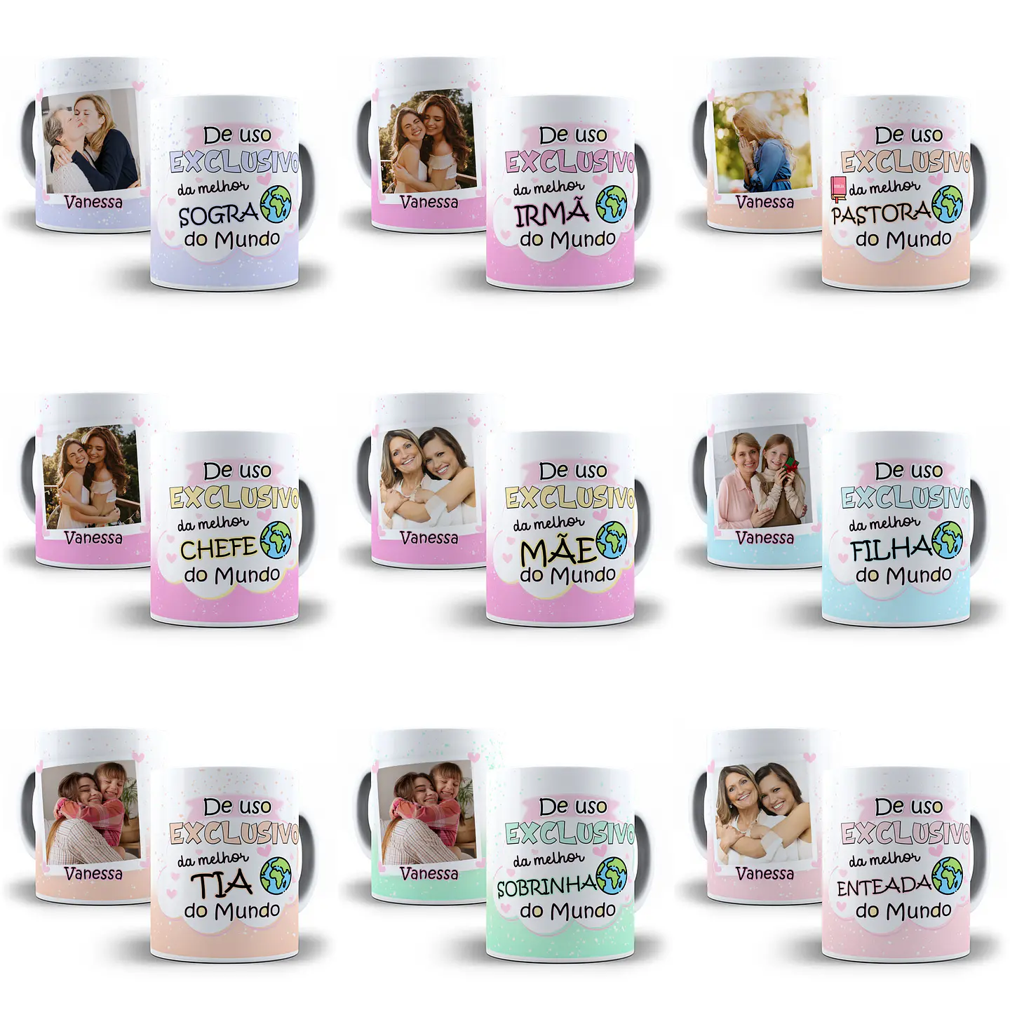 36 Artes para Caneca Família Melhor do Mundo em CorelDraw  3