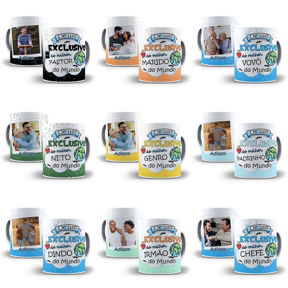 36 Artes para Caneca Família Melhor do Mundo em CorelDraw  4