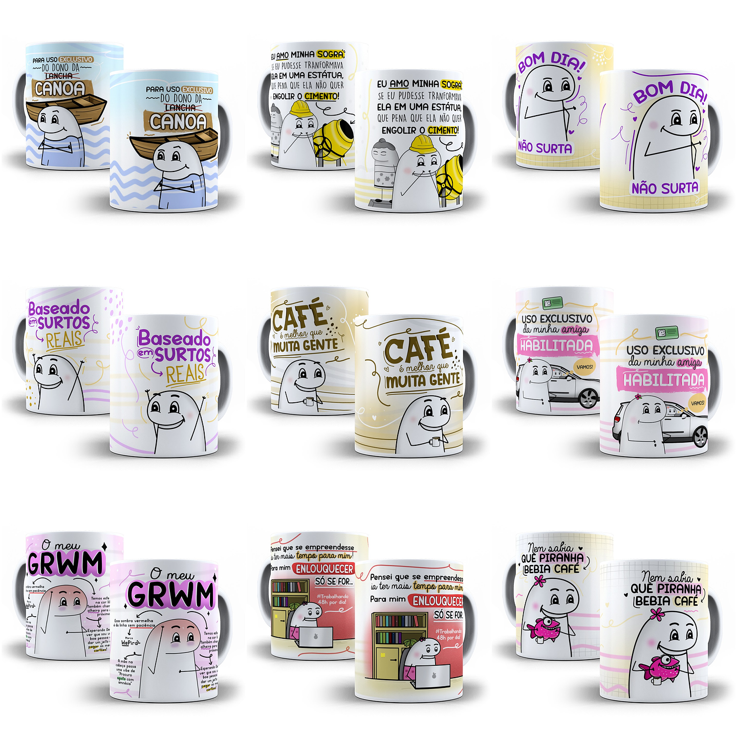 12 Artes para Caneca Flork Frases Engraçadas em Jpg   1