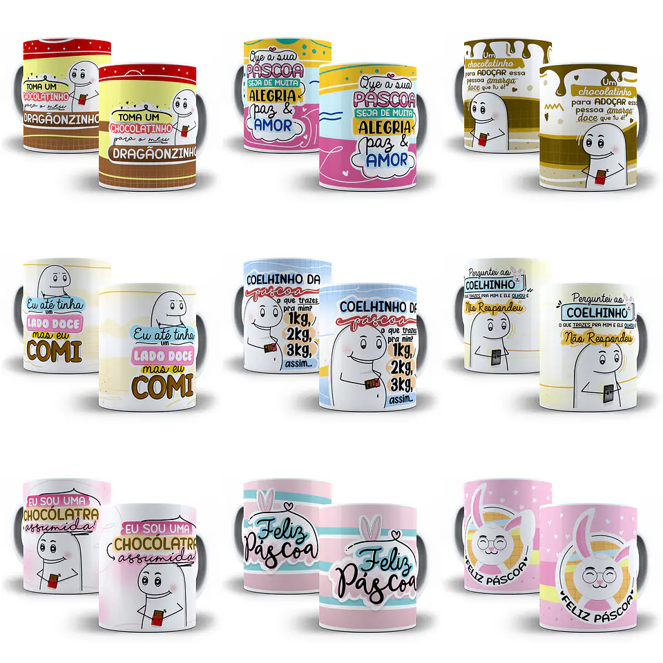 28 Artes para Caneca Páscoa Flork e Outros em Jpg  2