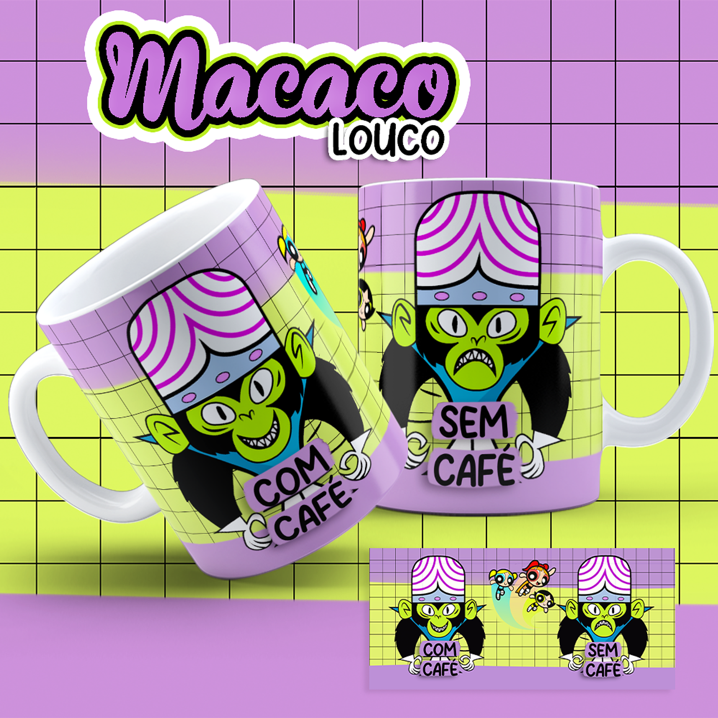 8 Artes para Caneca Meninas Super Poderosas Arquivos em Jpg  5