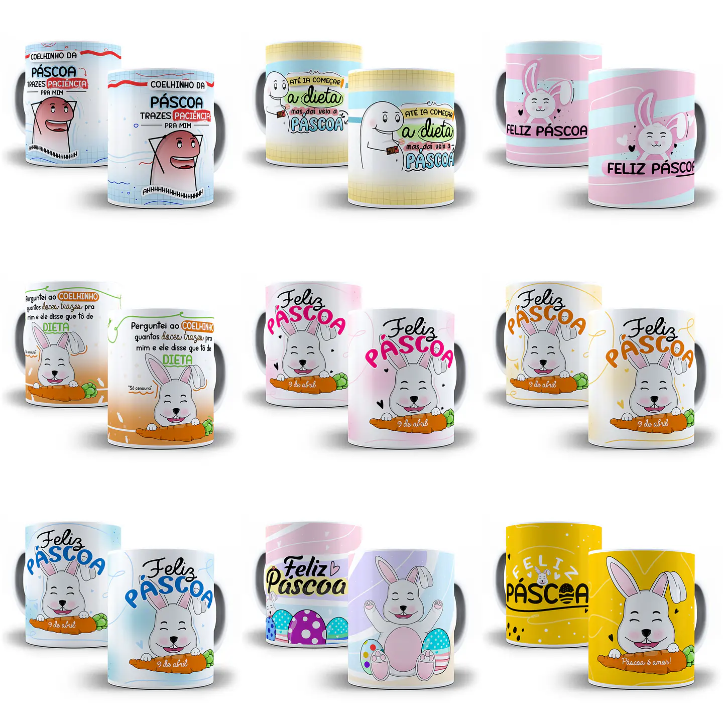 28 Artes para Caneca Páscoa Flork e Outros em Jpg  3