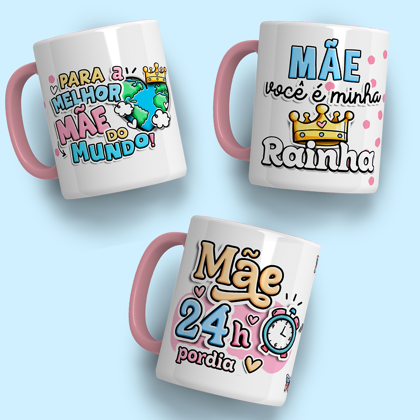 44 Artes Caneca Dia das Mães Arquivos Jpg + Mockups  2