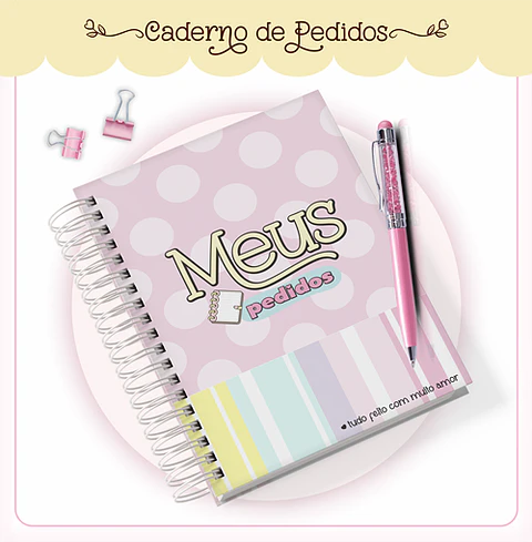 Arquivo Agenda Meus Pedidos Encadernação em Pdf 