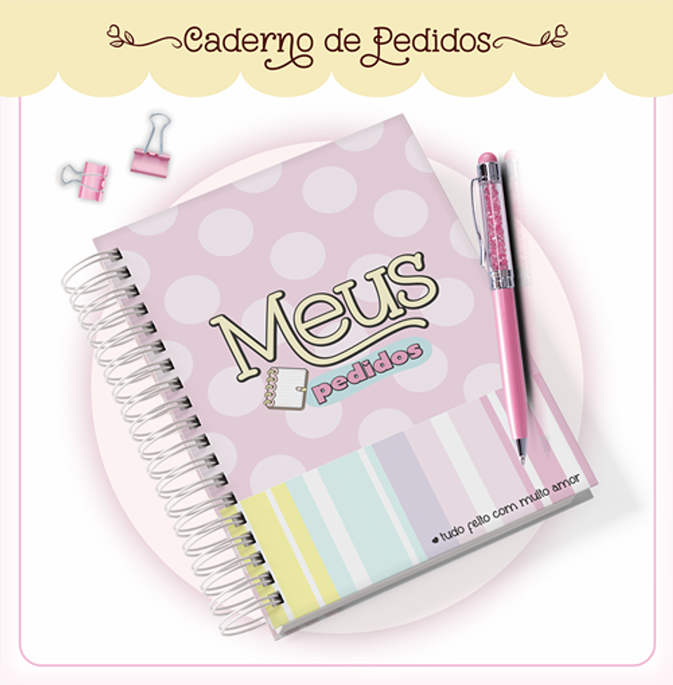 Arquivo Agenda Meus Pedidos Encadernação em Pdf  1