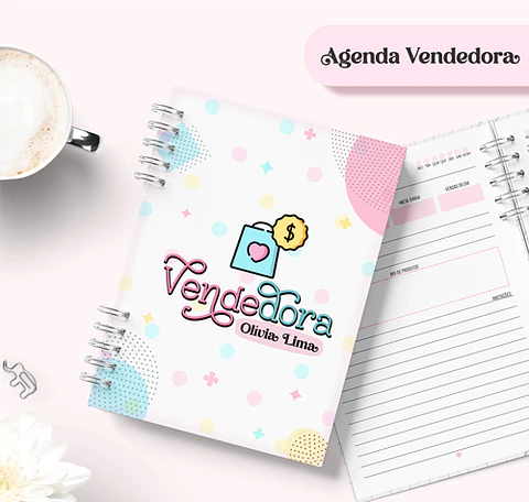 Arquivo Agenda Vendedora Encadernação em Pdf