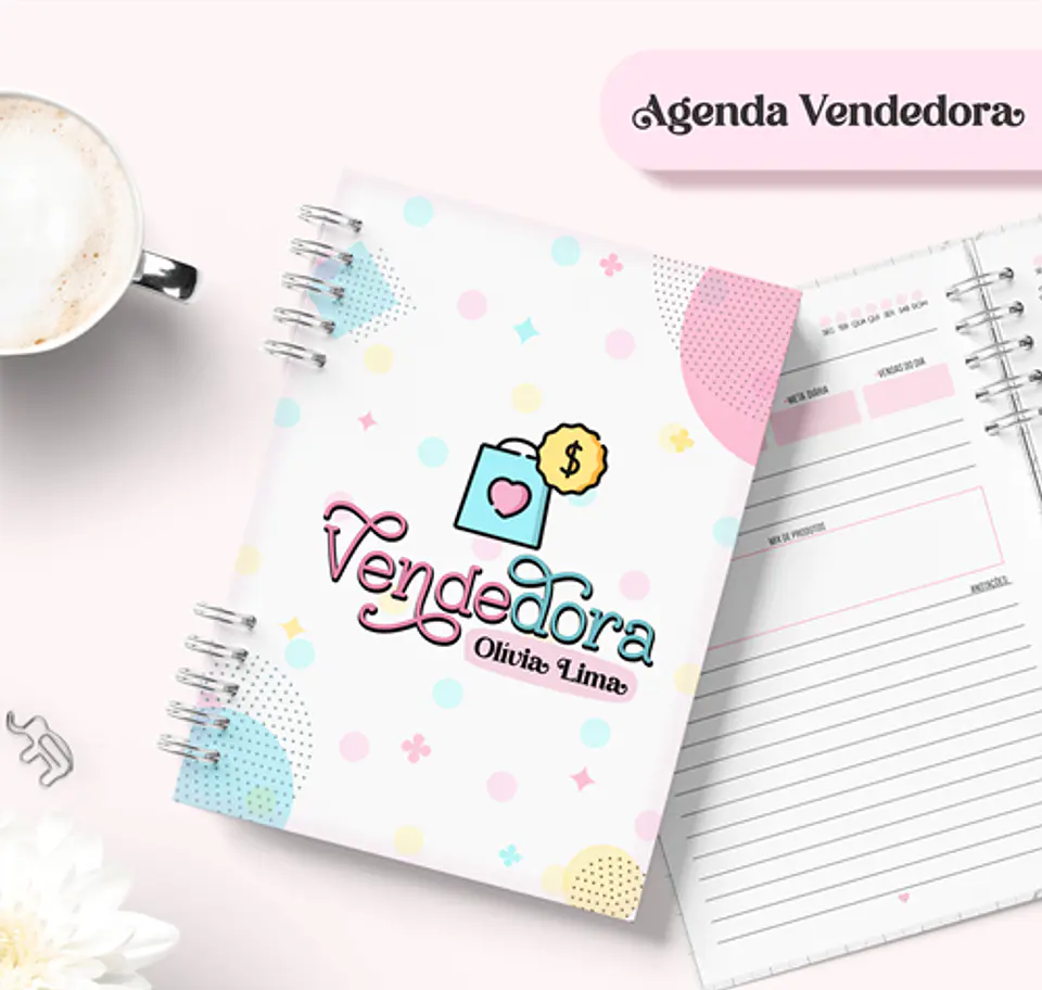 Arquivo Agenda Vendedora Encadernação em Pdf 1