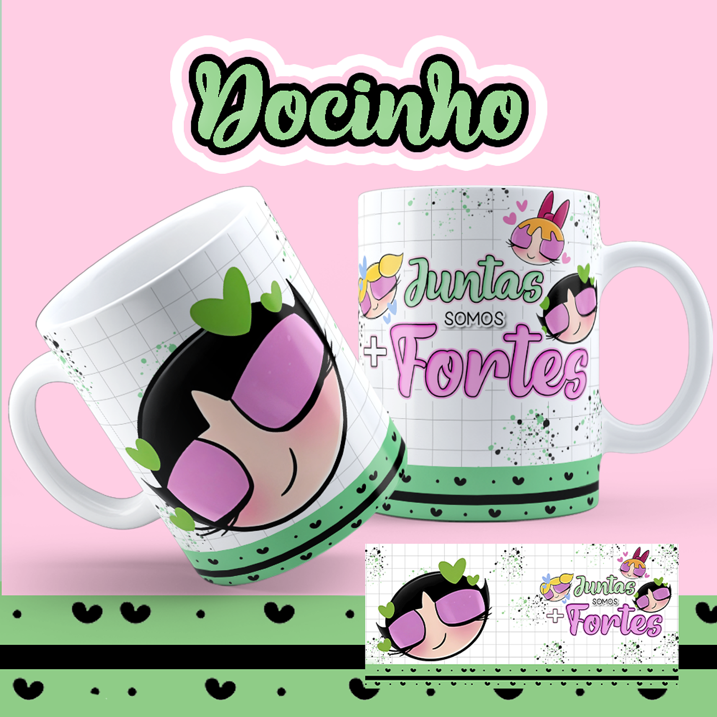 8 Artes para Caneca Meninas Super Poderosas Arquivos em Jpg  8