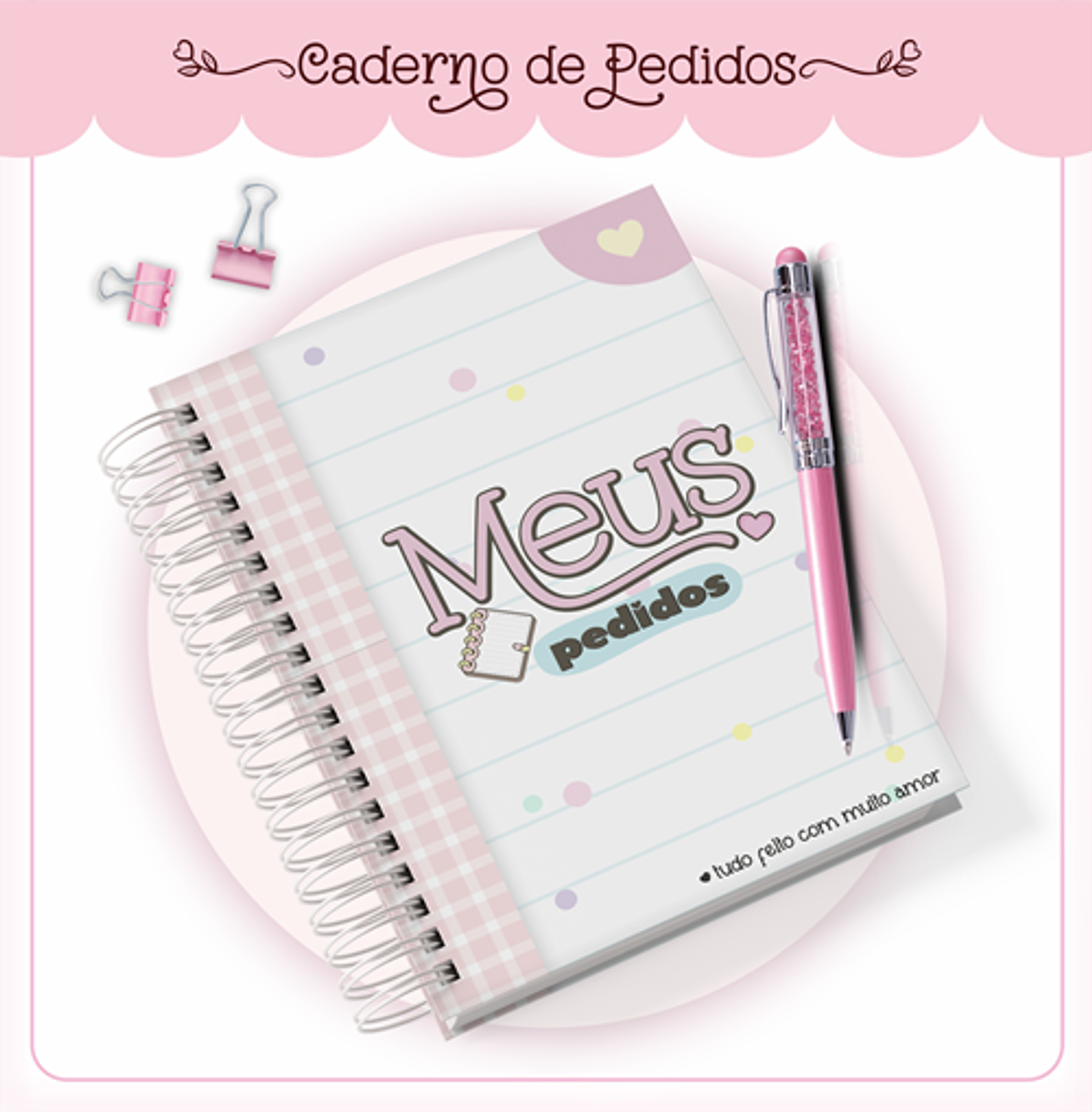 Arquivo Agenda Meus Pedidos Encadernação em Pdf  2