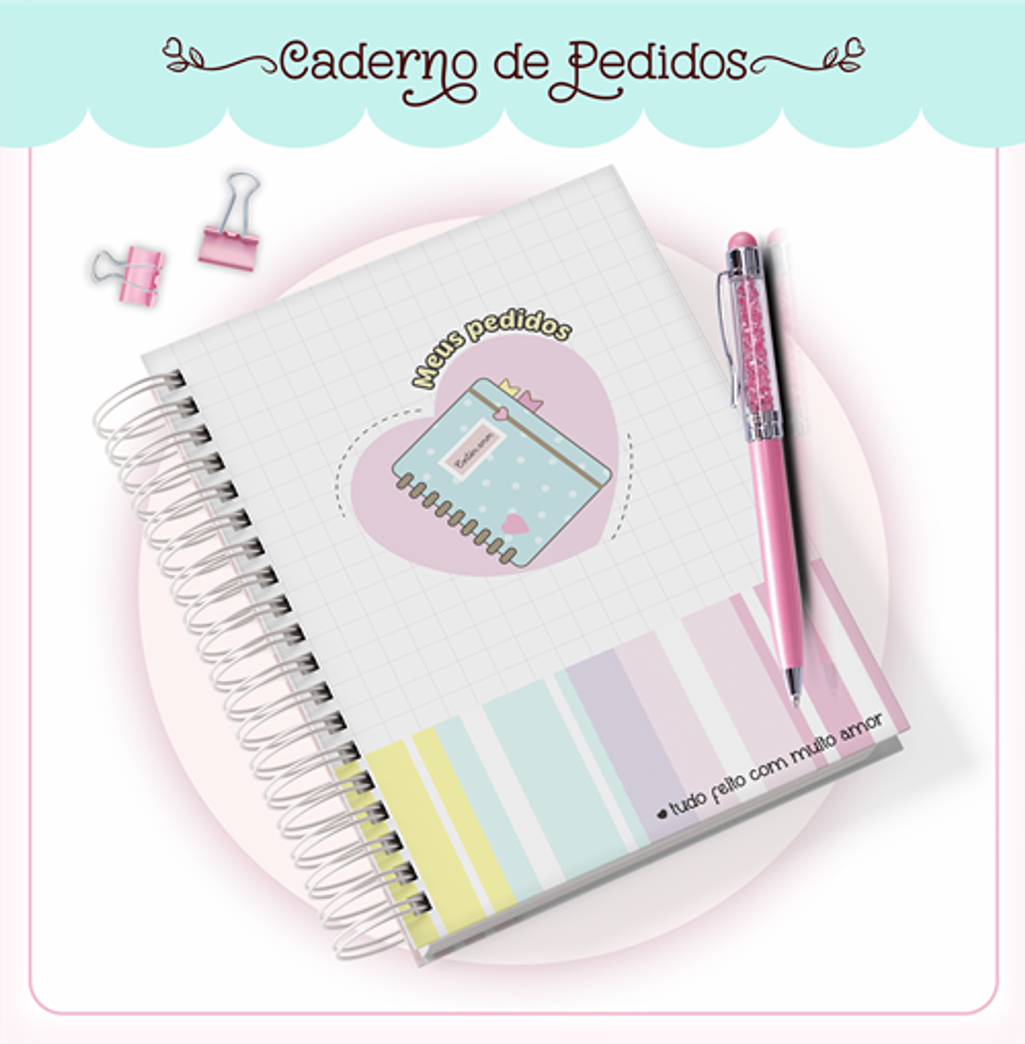 Arquivo Agenda Meus Pedidos Encadernação em Pdf  3