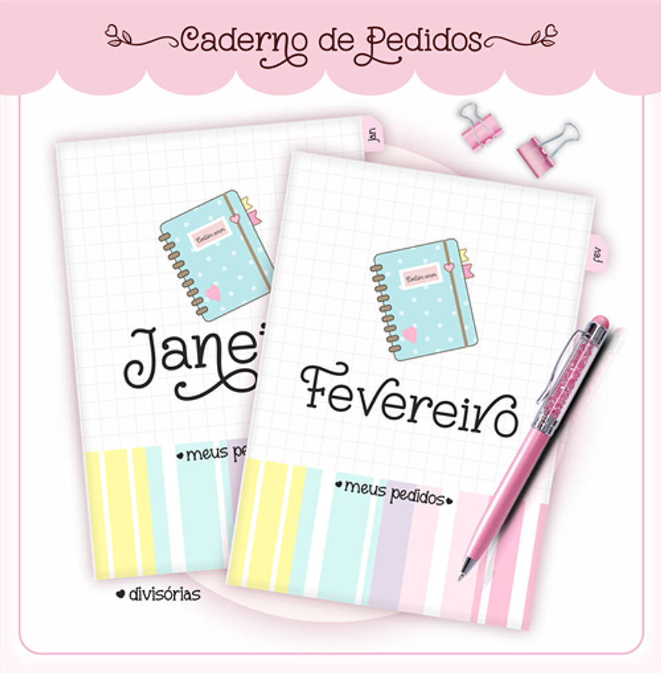 Arquivo Agenda Meus Pedidos Encadernação em Pdf  4