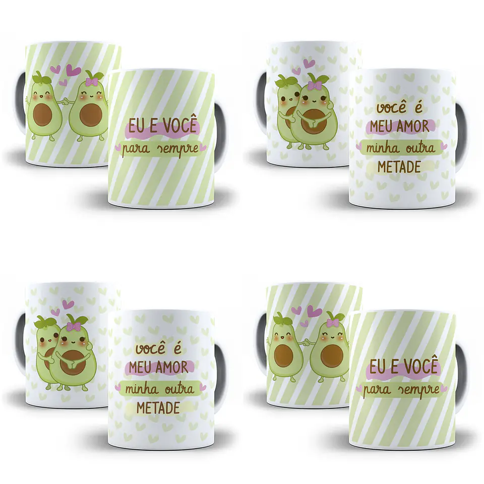 Mini Kit Namoradinhos Abacate Arquivos Prontos em Jpg 1