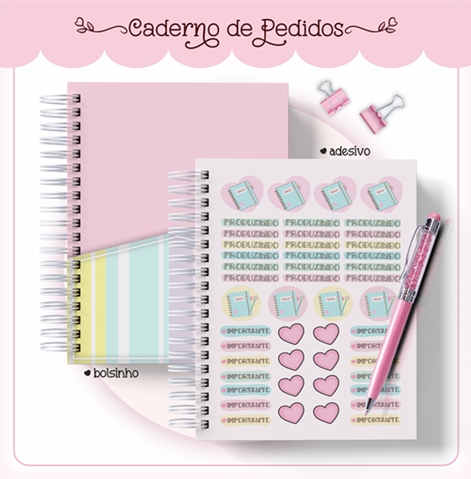 Arquivo Agenda Meus Pedidos Encadernação em Pdf  8