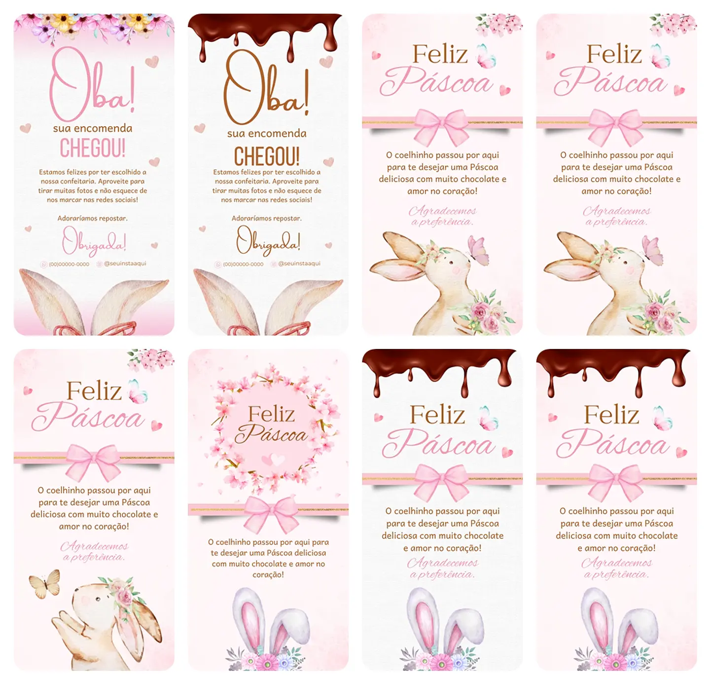 Super Combo Cardápios de Páscoa Templates Editáveis no Canva 12