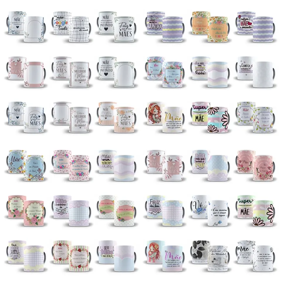 Pacote Camisa e Caneca Dia das Mães em Jpg 1