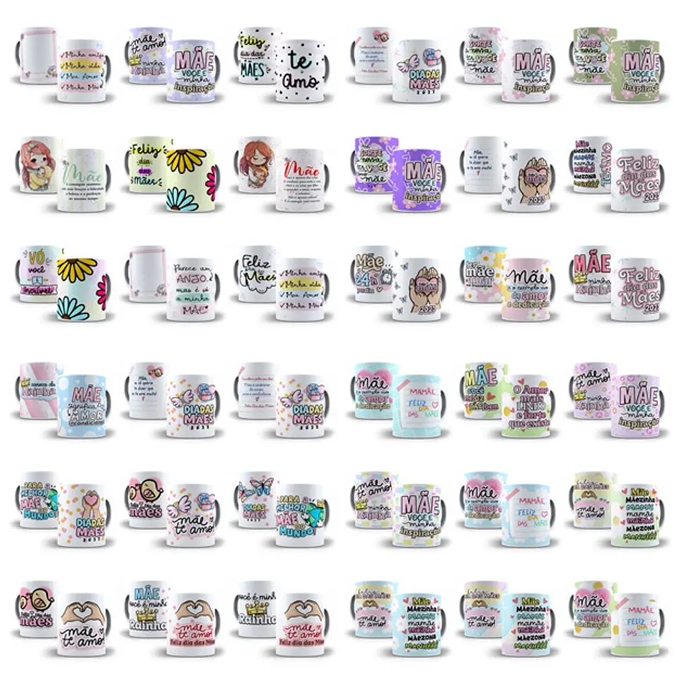Pacote Camisa e Caneca Dia das Mães em Jpg 2