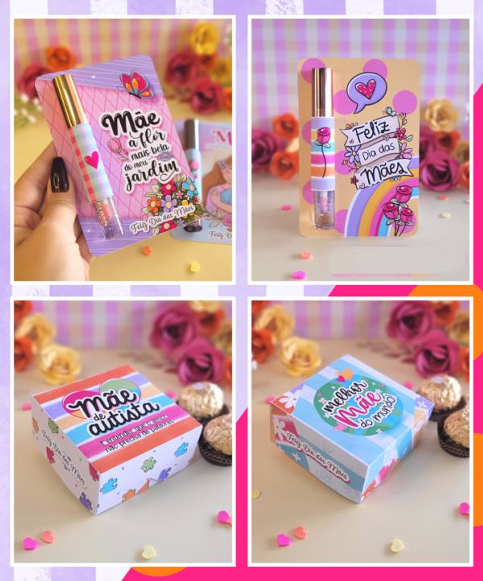 Kit Digital Dia das Mães em Png 2