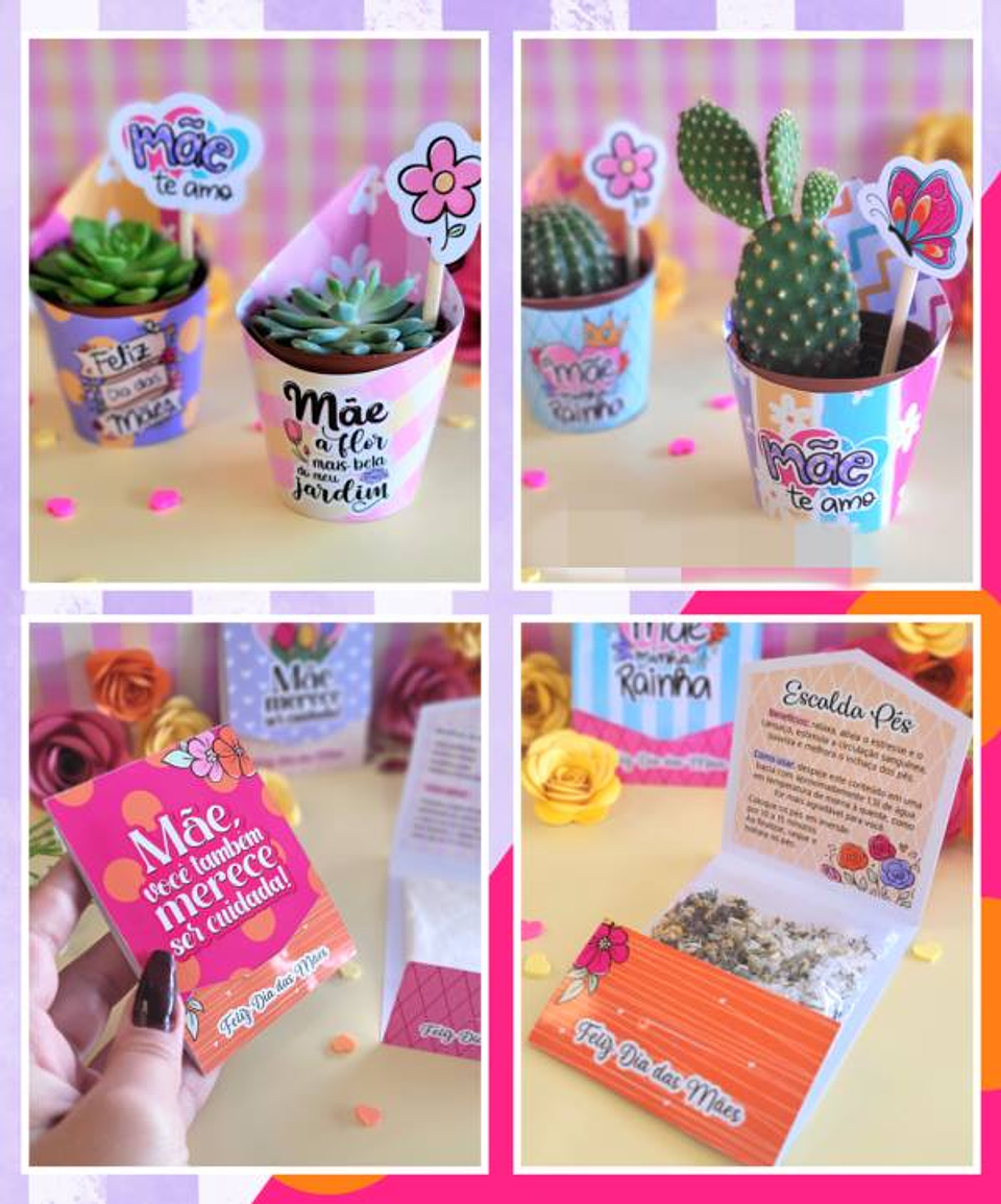 Kit Digital Dia das Mães em Png 3