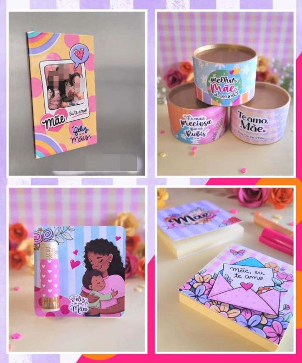 Kit Digital Dia das Mães em Png 5